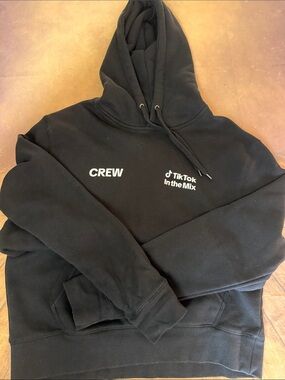 **RARE** Tik Tok In the Mix Crew Black Hoodie - Men Size Large